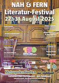 Plakat des NAH & FERN Literatur-Festival 2025