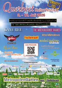 Querbeet
Kulturfestival 2026 - Gelsenkirchen Rotthausen, Metropolengarten auf Dahlbusch